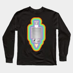 3D Printing Hot end with colourful border Long Sleeve T-Shirt